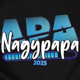 Nagypapa 2025 férfi póló (Fekete)