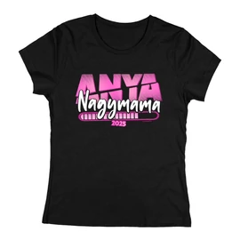 Nagymama 2025 női póló (Fekete)