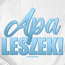 Apa leszek! férfi póló (fehér)