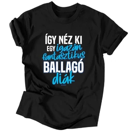 Így néz ki egy ballagó diák póló (Fekete)