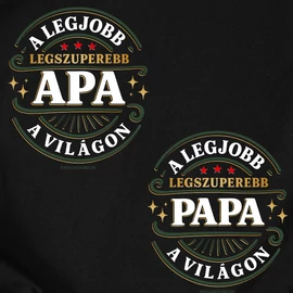 A szuperebb Apa/Papa póló (Fekete)