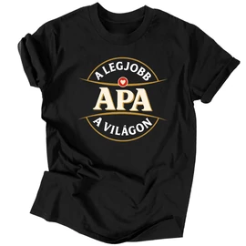 Legjobb apa/papa póló (Fekete)