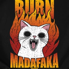 Burn madafaka póló (Fekete)