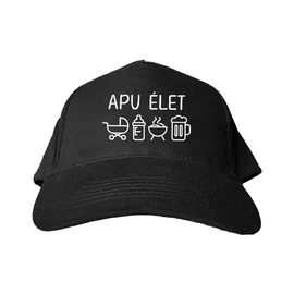 Apu élet/Anyu éle baseball sapka (Fekete)