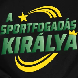 A sportfogadás királya pulóver (Fekete)