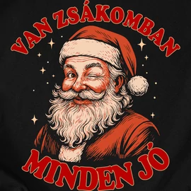 Van zsákomban minden jó férfi póló (Fekete)