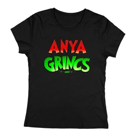 Grincs (választható nevekkel) női póló (Sötétkék)