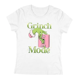 Grinch mode on női póló (Fehér)