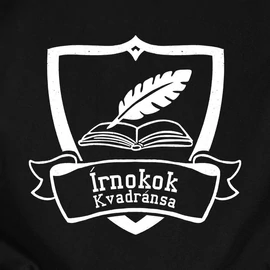 Írnokok Kvadránsa - Fourth wing unisex kapucnis pulcsi (Fekete)