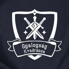Gyalogság Kvadránsa - Fourth wing férfi póló (Sötétkék)