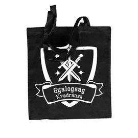 Gyalogság Kvadránsa - Fourth wing vászontáska (Fekete)