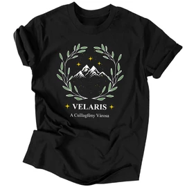 Acotar - Velaris férfi póló (Fekete)
