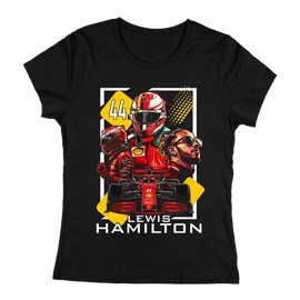Lewis Hamilton Fan Art gyerek póló (Fekete)