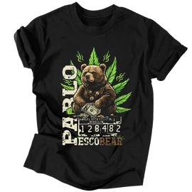 Pablo Escobear férfi póló (Fekete)