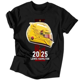 Lewis Hamilton Helmet 2025 férfi póló (Fekete)