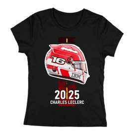 Charles Leclerc Helmet 2025 női póló (Fekete)