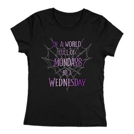 Wednesday póló (Női Fekete)