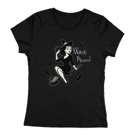 Witch please női póló (Fekete)
