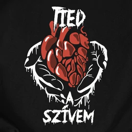 Tied a szívem női póló (Fekete)