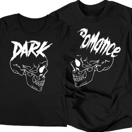 Dark Romance páros póló szett (Fekete)