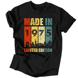 Made in férfi póló (B_Fekete)