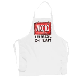 AKCIÓ kötény (Fehér)