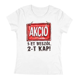 AKCIÓ női póló (Fehér)