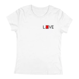 Live/Love női póló (Fehér)