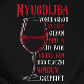 Nyugdíjba vonuláskor férfi póló (Fekete)