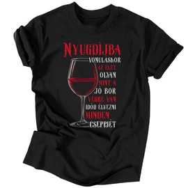 Nyugdíjba vonuláskor férfi póló (Fekete)