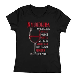 Nyugdíjba vonuláskor női póló (Fekete)