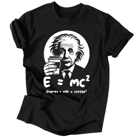 E=mc2 férfi póló (Fekete)