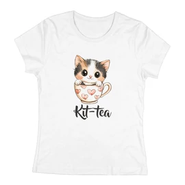 Kit-tea női póló (Fehér)