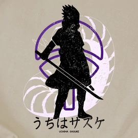 Uchiha Sasuke vászontáska (Natúr)