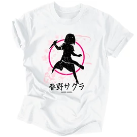 Haruno Sakura férfi póló (Fehér)