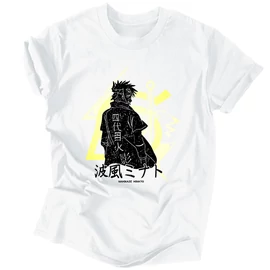 Namikaze Minato férfi póló (Fehér)