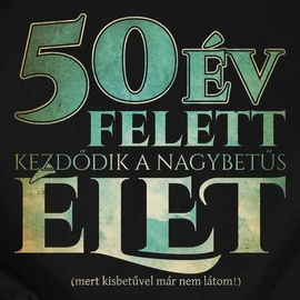 X év felett póló (Fekete)