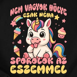Nem vagyok hülye női póló (Fekete)