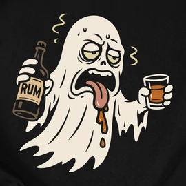 Részeg szellem - RUM póló (Fekete)
