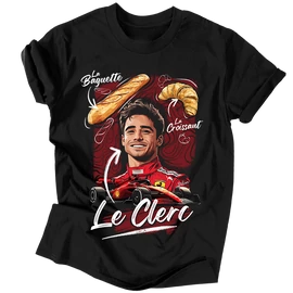 Lö Clerc póló (Fekete)