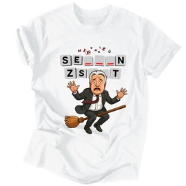 Seprűn Zsolt?! póló (Fehér)