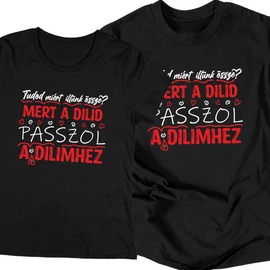 A dilid passzol a dilimhez póló szett 