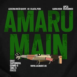 Amaru Main férfi póló (Fekete)