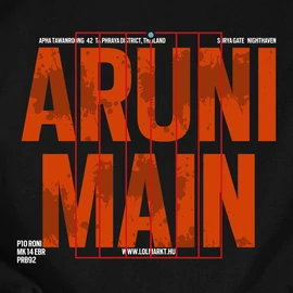 Aruni Main férfi póló (Fekete)