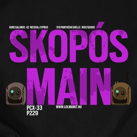Skopós Main férfi póló (Fekete)