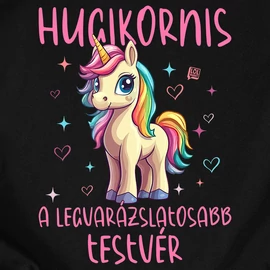 Hugikornis gyerek póló (Fekete)