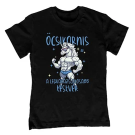Öcsikornis gyerek póló (Fekete)