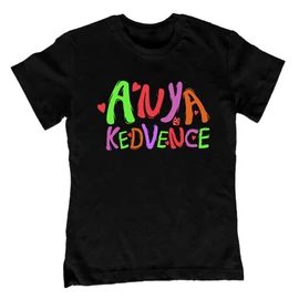 Anya kedvence gyerek póló (Fekete)