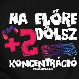 Ha előre dőlsz férfi póló (Fekete)