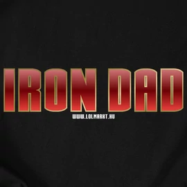 Iron Dad férfi póló Fekete)